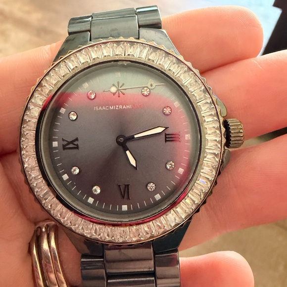Personal Isaac Mizrahi Black and Silver Watch main image 8